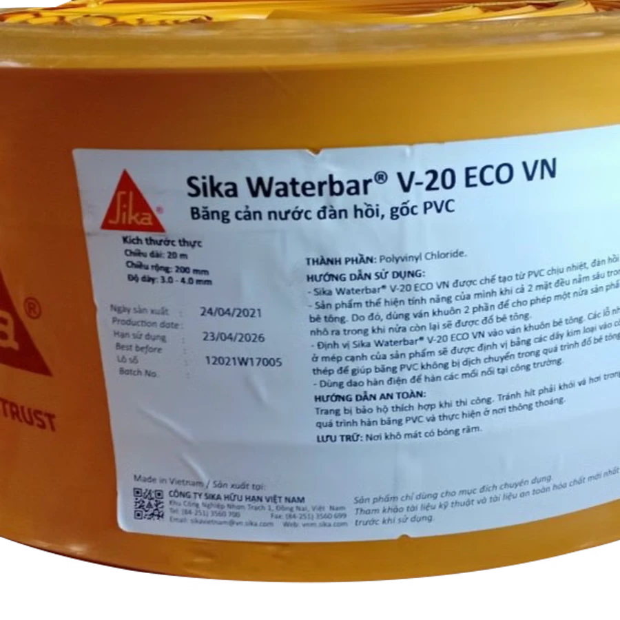 Sika Waterbar® V-20 ECO VN — ảnh sản phẩm từ Sika